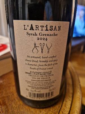 L'Artisan L'Artisan back label