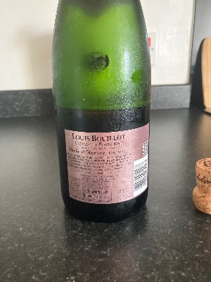 Louis Bouillot Perle d'Aurore back label