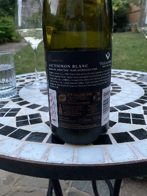Villa Maria Sauvignon Blanc back label