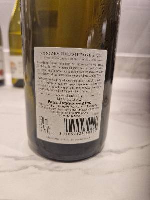 Paul Jaboulet Aîné Crozes-Hermitage back label