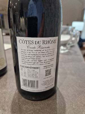 Cuvée Réservée back label