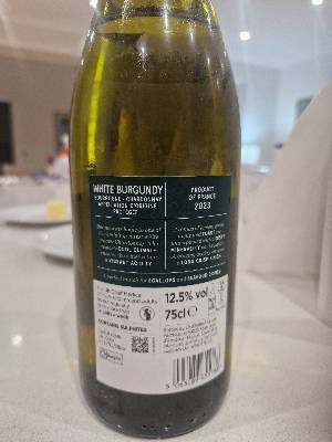  White Burgundy back label