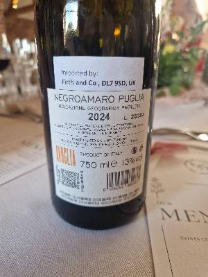 Tenuta Giustini Angolia back label