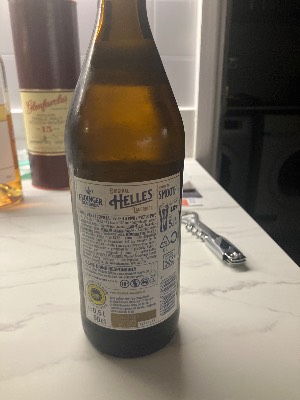 Erdinger Brauhaus Helles back label