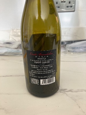 Conte Brandolini Conte Bandolini back label