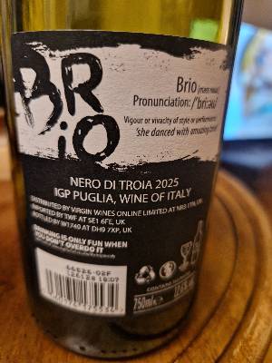  Brio back label