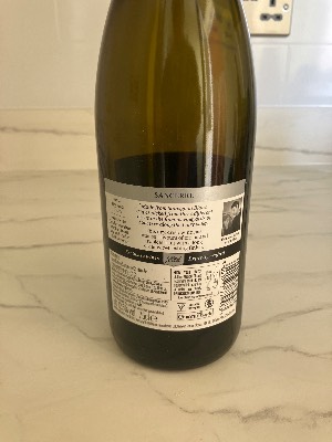 Les Trois Terroirs Sancerre back label