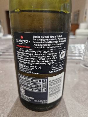 Marisco Vineyards The Ned back label