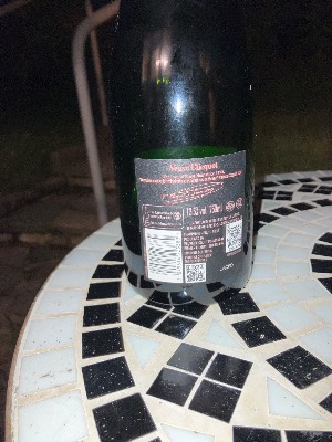 Veuve Clicquot Rosé back label