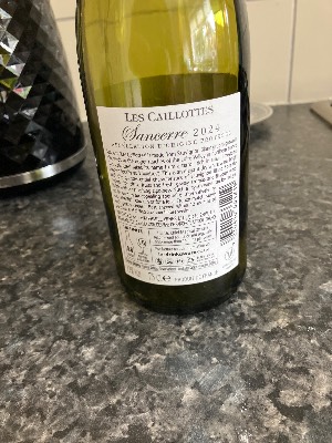 Les Caillottes Sancerre back label