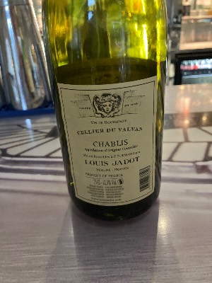 Louis Jadot Chablis back label
