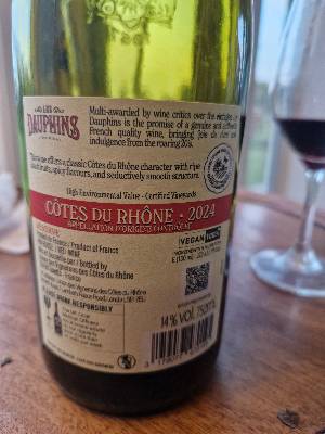 Les Dauphins Les Dauphins L'Original back label