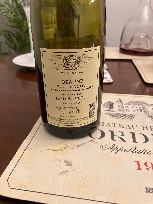 Louis Jadot Beaune Boucherottes back label