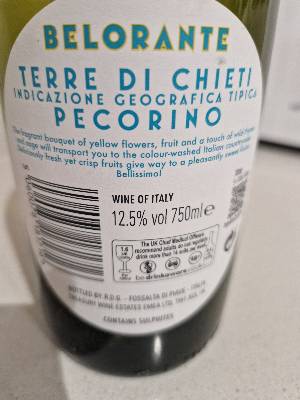  Belorante back label