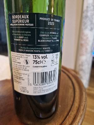 Armand Chapet Bordeaux Supérieur back label